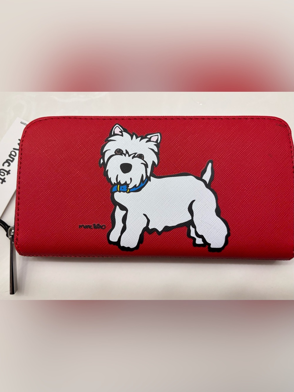 Marc Tetro Westie zip-around wallet NWT